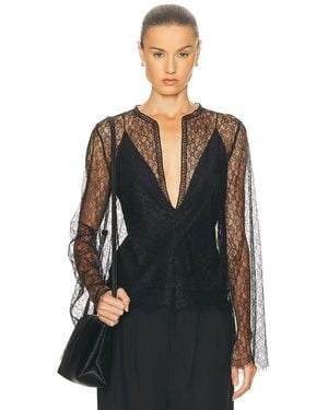 Brandon Maxwell Eloise Top - Black