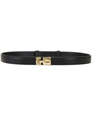 Tom Ford Leather T Latch 20Mm Belt - Black