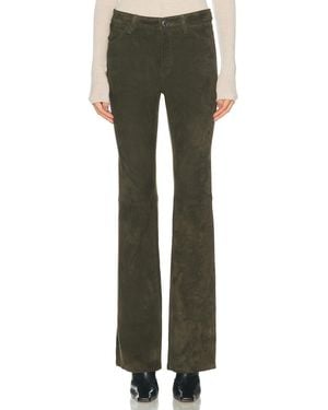 SPRWMN Suede Micro Flare Pant - Green