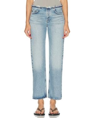 Agolde Fray Slim Crop - Blue