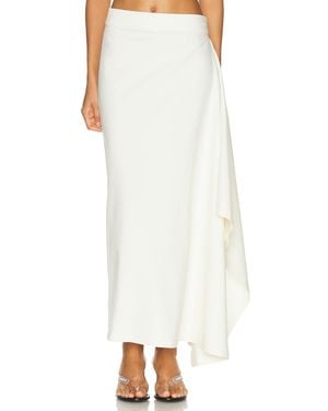 Coperni Zero Waste Draped Long Skirt - White