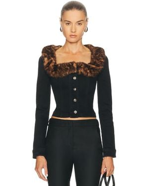 Blumarine Denim Jacket - Black