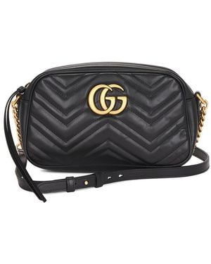Gucci Gg Marmont Shoulder Bag - Black