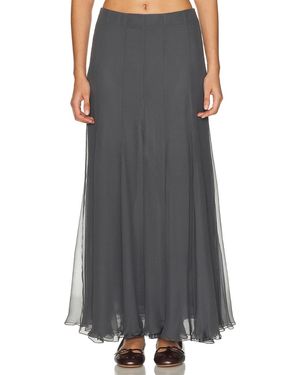 Chloé Sheer Maxi Skirt - Brown