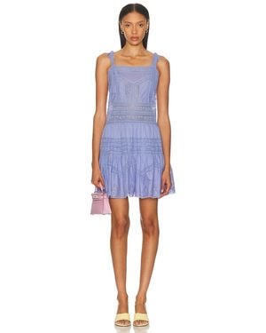 Zimmermann Coco Lace Mini Dress - Blue