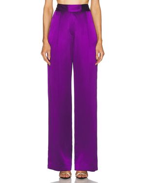 The Sei Wide Leg Trouser - Purple