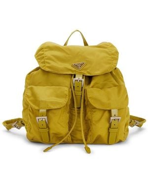 Prada Tessuto Backpack - Yellow
