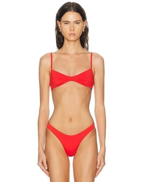 Haight Adjustable Monica Bikini Top - Red