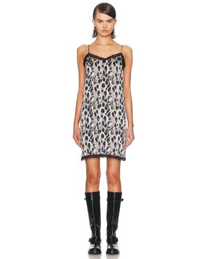 R13 Lace Trimmed Slip Dress - White