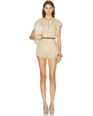 AKNVAS Rayne Canvas Onesie Romper - Natural