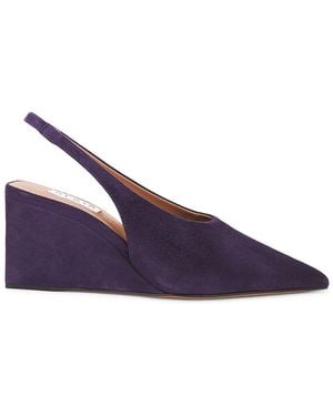 Alaïa Alaïa Slingbacks Wedge - Purple