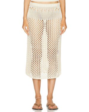 Christopher Esber Pointelle Fractus Skirt - Natural