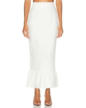 Posse Matilda Column Skirt - White
