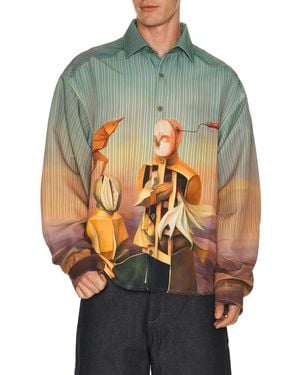 Pas Une Marque Bird Maker Machines Long Sleeve Shirt - Multicolor