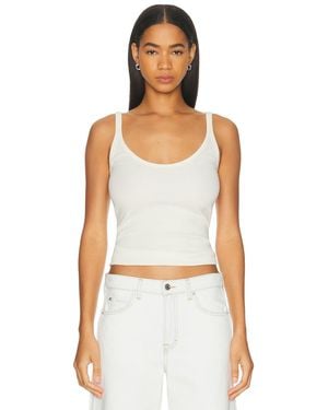 GRLFRND U-Neck Tank - White
