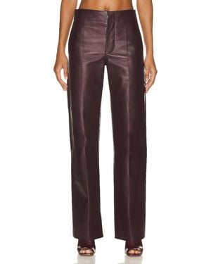 Bottega Veneta Leather Pant - Red
