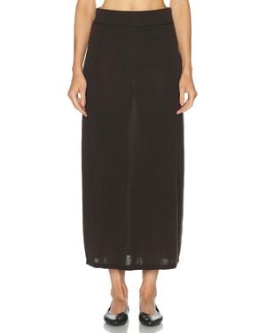 TOTEME Long Knit Skirt - Black
