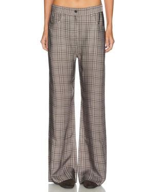 Acne Studios Poltana Check Fluid Trouser - Brown