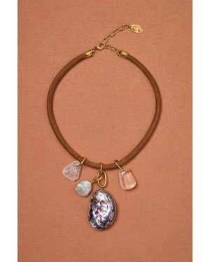 Chan Luu For Fwrd Pendant Necklace - Brown