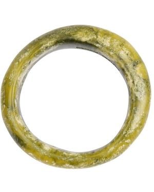 Dinosaur Designs Small Organic Bangle Bracelet - Metallic