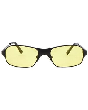 BRU Eyewear Aitken Rectangle Sunglasses - Yellow