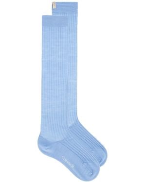 Comme Si The Knee High Sock - Blue