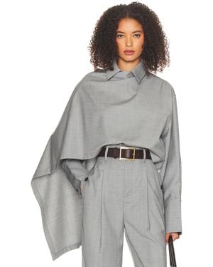 Helsa The Left Bank Layered Shirt - Gray