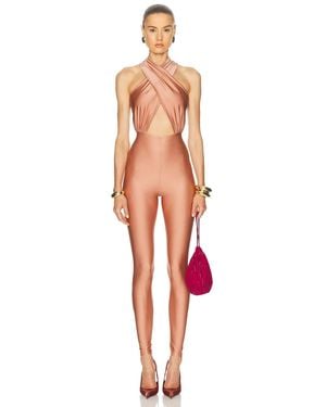 ANDAMANE Hola Halterneck Jumpsuit - White