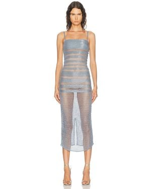 Halo Gradiated Embellished Dress - Multicolor