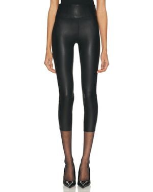 SPRWMN Capri Leather Pants - Black