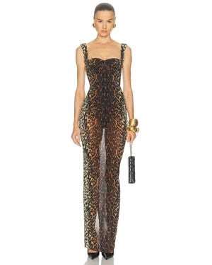 Alex Perry Cupped Column Dress - Multicolor
