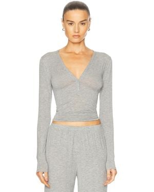 Negative Underwear Whipped Henley - Gray