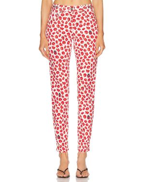 Versace High Waisted Pant - Red