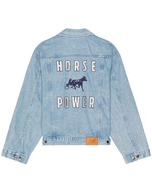 Siegelman Stable X Ford Patched Denim Jacket - Blue