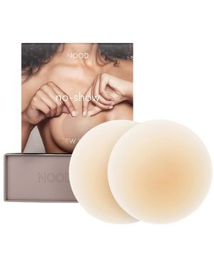 NOOD No-Show Reusable Round Nipple Covers 4 Inch - Natural