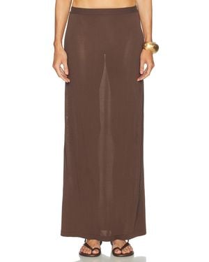 SRG Emersyn Knit Skirt - Brown