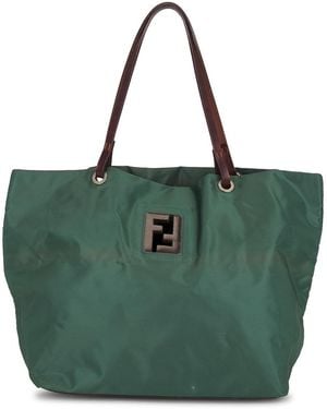 Fendi Tessuto Tote Bag - Green