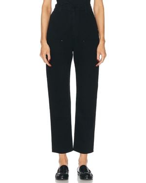 RENGGLI Slim Work Straight Leg Jeans - Black