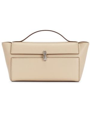 SAVETTE Trapeze Pochette Bag - White