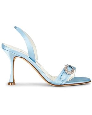 Manolo Blahnik Zutosan 90 Sandal - Blue