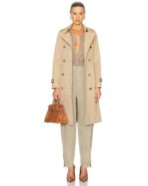 Burberry Chelsea Long Coat - Natural