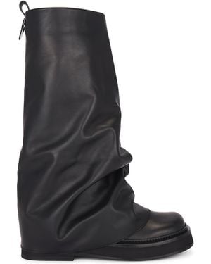 The Attico Robin Combat Boot - Black