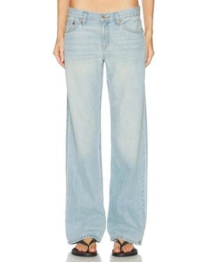 RE/DONE Loosie Wide Straight Leg Jeans - Blue