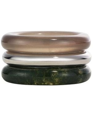 BY PARIAH Stone Trilogy Stack Ring - Multicolor
