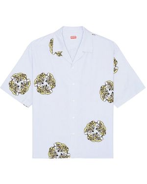 KENZO X Verdy Collection Hawaiian Short Sleeve Shirt - Blue