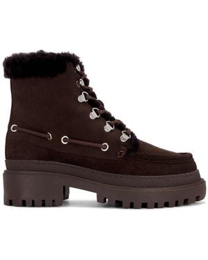 Yves Salomon Suede Boot - Brown