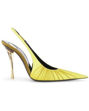 Saint Laurent 37 Slingback Pump - Yellow