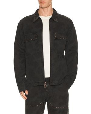 Pleasures Cowhide Work Jacket - Black