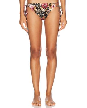 Chloé Roses Print Bikini Bottom - Black