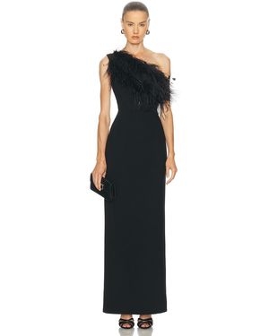 Sans Faff Blair Feather Gown - Black